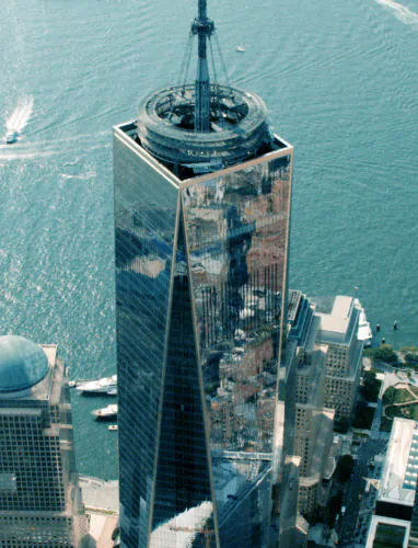 Aerial photography still from a helicopter flight over Los Angeles