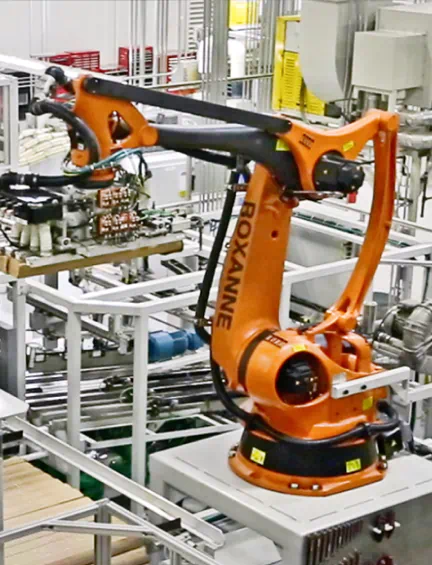 ROXANNE robotic arm on the Silgan Containers manufacturing line